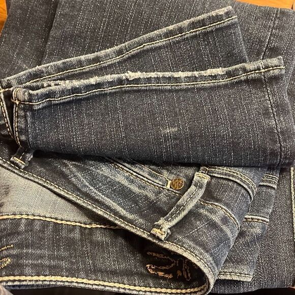 Silver Jeans Womens Santorini Dark Wash Denim Size 27 Straight Fit Cropped (3019 - Picture 8 of 8